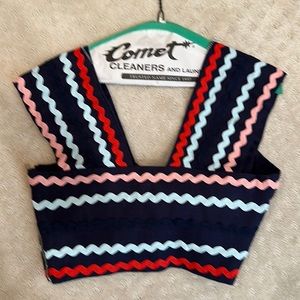 Paper London ric rac crop top